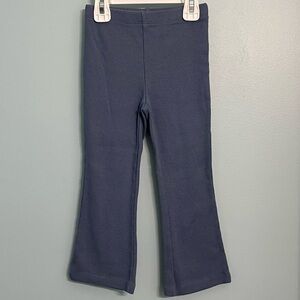 GAP Girls Size 4 Blue Stretch Rib Flare Leggings Pants